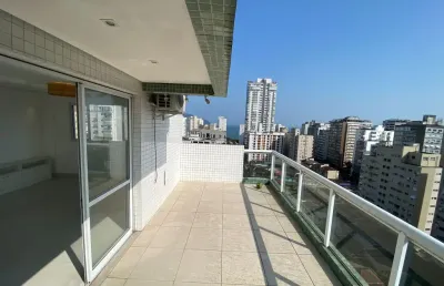 Cobertura duplex  127m2  | 3 dorm| 1 suíte, 2 vagas , prédio com lazer boqueirão - santos/sp