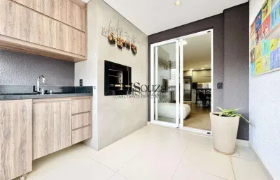 Apartamento à venda em londrina, gleba fazenda palhano, com 2 suítes, com 82.3 m², torreville