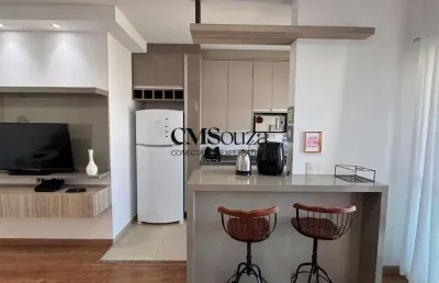 Apartamento mobiliado para alugar em londrina, gleba palhano, com 3 quartos, com 69 m², nyc palhano