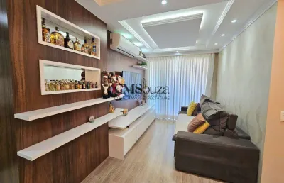 Apartamento à venda em londrina, gleba fazenda palhano, com 3 quartos, com 77 m²