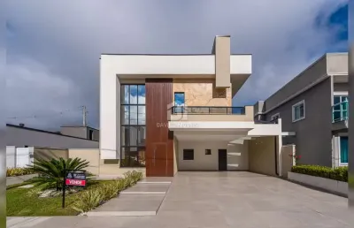 Casa em condomínio fechado com 3 quartos à venda na rua nova tirol, 1700, vila são tiago, piraquara, 200 m2 por r$ 1.389.000