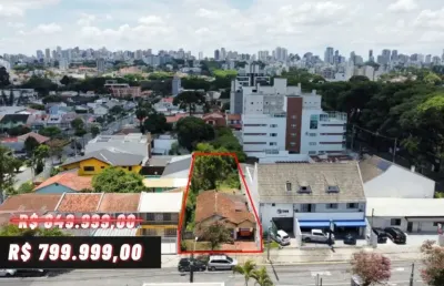 Terreno a venda 540m² no bairro santa quitéria - curitiba/pr