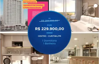 Studio manhattan tower com 1 dormitório à venda por r$ 229.990,00 - centro - curitiba/pr