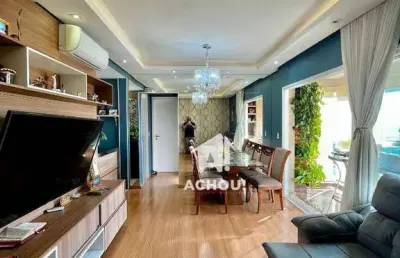Apartamento novo, andar alto, gleba fazenda palhano, mobiliado, lazer completo,
