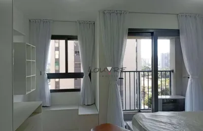 Studio com 1 dormitório, 25 m² - venda por r$ 750.000,00 ou aluguel por r$ 5.500,00/mês - campo belo - são paulo/sp