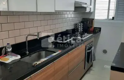 Lindo apartamento semi mobiliado suíte   01 dormitório em condomínio fechado 1 vaga de garagem