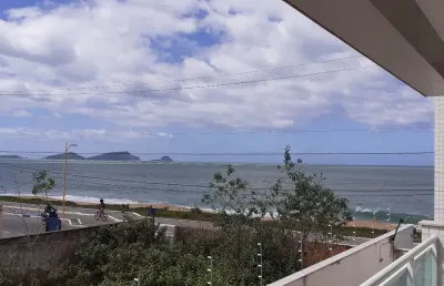 Excelente apartamento com vista para o mar com 02 quartos na av. atlântica