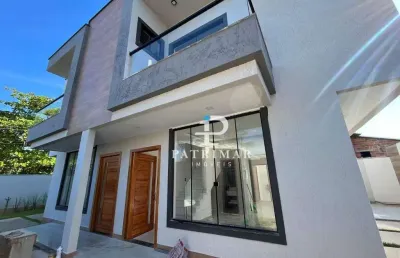 Casa com 3 dormitórios à venda, 100 m² por r$ 495.000,00 - itaipuaçu - maricá/rj