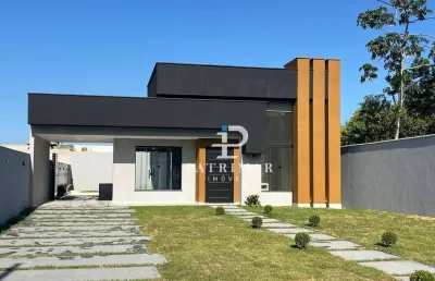 Casa com 3 dormitórios à venda, 120 m² por r$ 870.000,00 - jardim atlântico central - maricá/rj