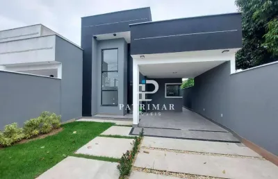 Casa de 3 quartos, suíte,  área gourmet e piscina  á venda, 164 m² por r$ 850.000 - itaipuaçu - maricá/rj