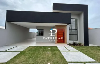 Casa com 3 3 quartos, suíte e área gourmet  à venda, 126 m² por r$ 799.000 - jardim atlântico central (itaipuaçu) - maricá/rj