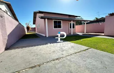 Casa com 3 quartos, piscina e área gourmet à venda, 99 m² por r$ 615.000 - jardim atlântico leste (itaipuaçu) - maricá/rj