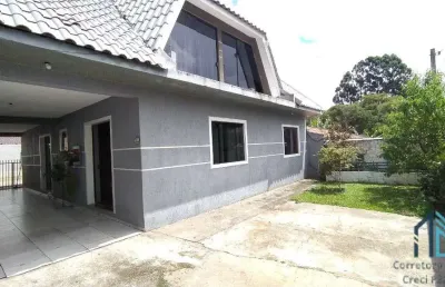 (permuta) casa a venda, 03 quartos c/suíte, ático, com amplo espaço nos fundos, no campo pequeno em colombo pr