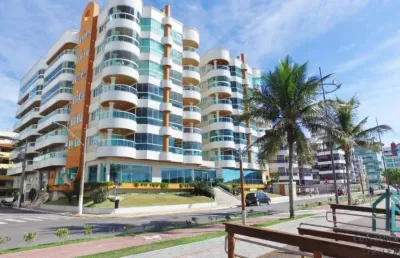 Apartamento mobiliado, 03 quartos c/suíte, 02 vagas, beira-mar praia central em itapema sc