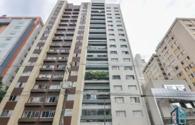 Apartamento mobiliado, 03 quartos c/suíte, 02 vagas, 30 metros do shopping no batel/água verde em curitiba pr