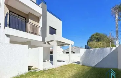 Sobrado com ático, terraço, 03 quartos c/suíte, santa felicidade em curitiba pr