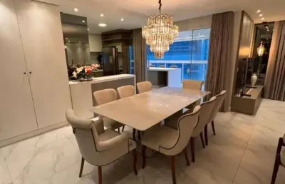 Apartamento lindo, 03 suítes, 03 vagas, mobiliado, meia praia em itapema sc