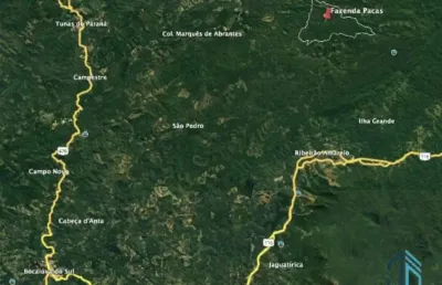 Fazenda com 1.926 m2, sendo 60 há de uso consolidado e 1.866 há de área nativa, em tunas do paraná pr