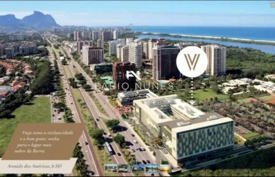 Studio à venda, no hotel vogue square,  em rio de janeiro, barra da tijuca, com 1 quarto, 30,00m²
