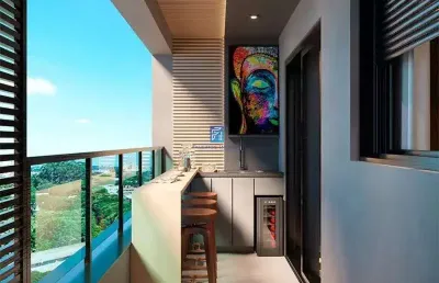 Lançamento na ribeirânia - apartamento com 1 suíte e sacada