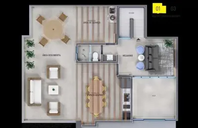 Apartamento com 3 quartos à venda em belo horizonte