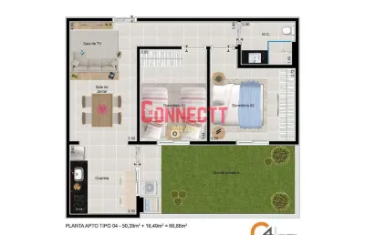 Apartamento com 2 dormitórios à venda, 66 m² por r$ 285.000,00 - bonfim paulista - ribeirão preto/s