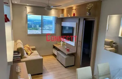 Apartamento com 2 dormitórios à venda, 48 m² por r$ 310.000,00 - mirante sul - ribeirão preto/sp