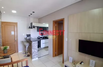 Apartamento com 1 dormitório para alugar, 38 m² por r$ 2.761,00/mês - jardim palma travassos - ribe