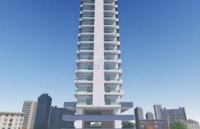 Apartamento com 65m², 1 suíte e varanda gourmet, no marapé em santos