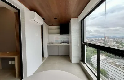Apartamento diferenciado em andar alto com varanda e lazer completo no boqueirão 1 dormitório