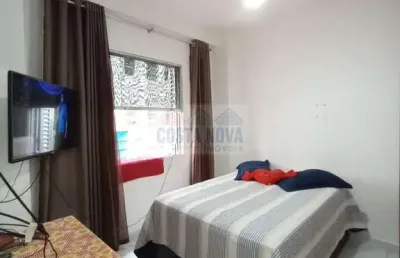 Estúdio no bairro biquinha em frente a praia, 1 quarto, 1 banheiro, 1 cozinha
