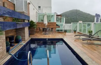Cobertura triplex, 3 suítes, 598 m2, 6 vagas de garagem, vista pro mar!