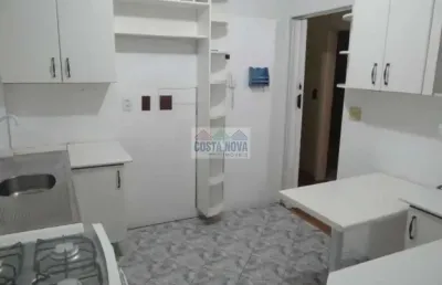 Apartamento de 62m² á venda, com 2 quartos, 1 banheiro e vaga para garagem no bairro embaré - santos