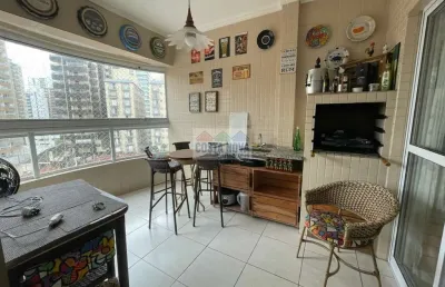 Apartamento com 2 dormitórios, 2 banheiros, 2 vagas de garagem, vista para o mar no caiçara