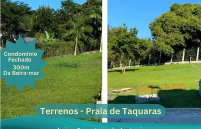 Terreno praia de taquaras em condomínio fechado, balneário camboriú