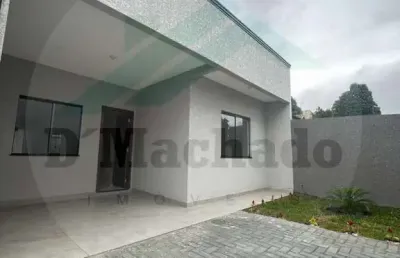 Casa para venda em araucária, estação, 3 dormitórios, 1 banheiro, 1 vaga