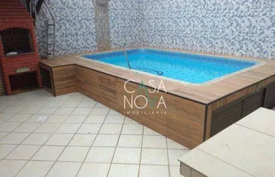 Casa com 4 dormitórios, 300 m² - venda por r$ 2.200.000,00 ou aluguel por r$ 20.580,00/mês - campo grande - santos/sp