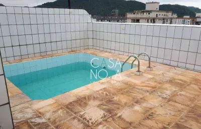 Cobertura com 3 dormitórios à venda, 260 m² por r$ 1.200.000,00 - campo grande - santos/sp