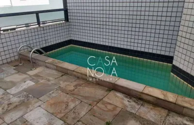 Cobertura com 2 dormitórios à venda, 150 m² por r$ 960.000,00 - ponta da praia - santos/sp