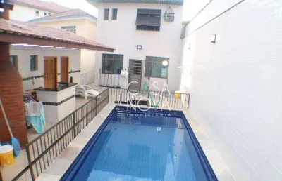 Casa com 3 dormitórios à venda, 300 m² por r$ 2.226.000,00 - embaré - santos/sp
