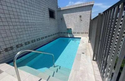 Cobertura com 3 dormitórios à venda, 257 m² por r$ 2.700.000,00 - ponta da praia - santos/sp