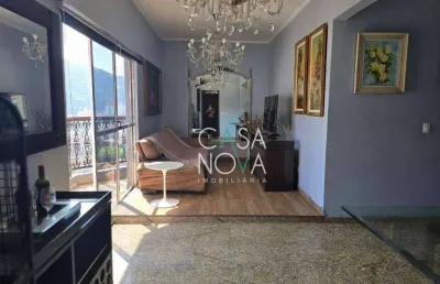 Apartamento triplex com 4 dormitórios, 500 m² - venda por r$ 3.000.000,00 ou aluguel por r$ 20.000,00/mês - campo grande - santos/sp