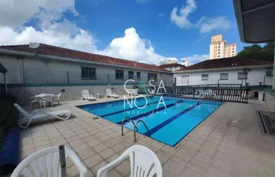 Apartamento com 3 dormitórios à venda, 150 m² por r$ 1.050.000,00 - embaré - santos/sp