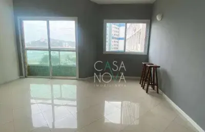 Apartamento com 3 dormitórios para alugar, 120 m² por r$ 5.500,00/mês - josé menino - santos/sp