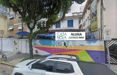 Sobrado com 6 dormitórios para alugar, 600 m² por r$ 12.000,00/mês - gonzaga - santos/sp