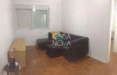 Apartamento com 1 dormitório para alugar, 48 m² por r$ 2.500,00/mês - embaré - santos/sp