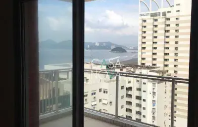 Apartamento com 1 dormitório para alugar, 46 m² por r$ 6.000,00/mês - boqueirão - santos/sp