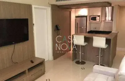 Apartamento com 1 dormitório à venda, 50 m² por r$ 500.000 - boqueirão - santos/sp