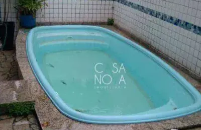 Casa com 4 dormitórios à venda, 184 m² por r$ 1.800.000,00 - boqueirão - santos/sp