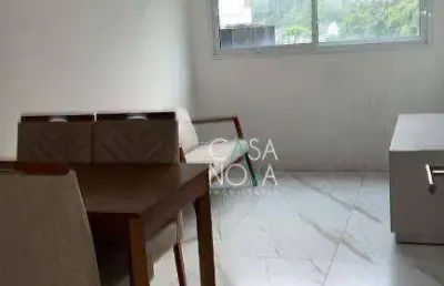 Apartamento com 2 dormitórios à venda, 58 m² por r$ 544.000,00 - marapé - santos/sp